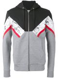 Custom Men's Printed Striped Full Zip up Hoodie