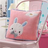 China Supplier Wholesale 2 in 1 Cartoon Flannel Fleece Travel Throw Blanket Pillow