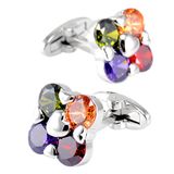 VAGULA Four Colors Zircon Cuff Link