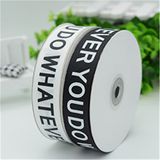 Custom Logo Printed Grosgrain Designer Ribbon