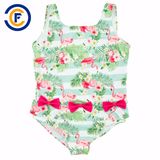 New Design Cartoon Print Girl Swimwear with Oeko-Tex
