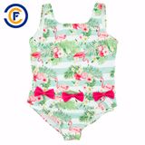 New Design Cartoon Print Girl Swimwear with Oeko-Tex