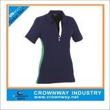 Custom Golf Women Polo Shirts with Reflective Printing