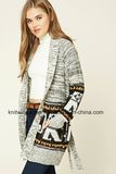 Latest Fashion Striped Women Knit Clothes Cardigan (W18-234)