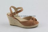 Peep Toe Lady Wedge Shoes High Heel Sandal for Summer