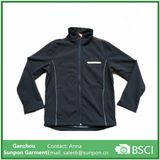 Low Penetration Black Men's Softshell Jacket