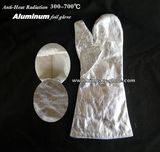 Heat Resistant Aluminum Foil Safety Glove with Knitted Fabric Liner