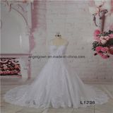 Lace A Line Sleeveless Wedding Bridal Dress