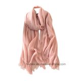 Lady Wholesale Plain Deyed Linen/ Cotton Scarf / Shawl (HWBLC11)