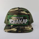 Custom Camo Mesh Trucker Cap with Flat Brim