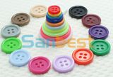 100% Resin 4-Hole Buttons with Different Candy Colors