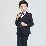 Spring Boys Wedding Suits Wholesale Plaid Kids Two-Piece Formal Suit