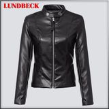 Best Sell Women's Black PU Jacket for Winter Outer Wear