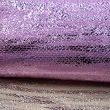 Foiled Hot Stamping Polyester Faux PU Leather Shoe Bag Fabric