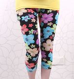 Fashion Women Printed Cropped Sexy Leggings (SR8229-1)