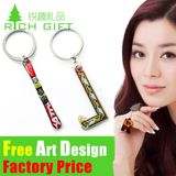 Wholesale Cheap Metal/PVC/Leather Custom Ladys Bag Keychain