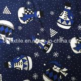 Snowman Design Cotton Reactive Printing Fabric