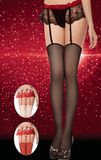 Fishnet & Lace Suspender Panty Hose with Garter Belt 9865