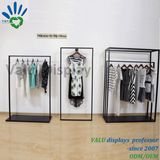 Metal Cloth Retail Store Floor Garment Display Rack for Sales