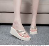 Fashion Beauty Wedge Heel Slippers