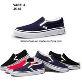 Hotsale Men Rubber Canvas Shoes Injection Casual Shoes (VACE02)