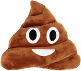 10 Inch Soft Decorative Poop Emoji Pillow