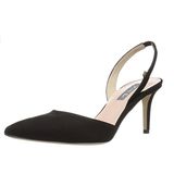 Ladies Black Color Pump Heel Shoes Black Suede Dress Party Shoes