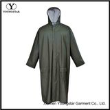 Mens Extra Long PU Raincoat