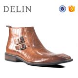 Men Fashion Breathable Double Monk Men's Leather Boots