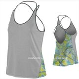 Women Waistcoats Custom Gym Sport Girls Yoga Vest/Sexy Skinny Tracksuit