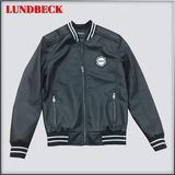 PU Jacket for Men Simple Coat