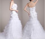 Tulle Folowers Bridal Wedding Dresses (NWD1007)