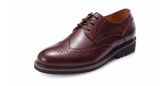 Genuine Leather Brown Casual Men Dress Wedding Shoes