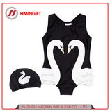 Black Swan Siamese Children's Swimwear Super Cute Little Girls Swimwear Infants Baby Swimsuit