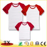 Soft Cotton Parent-Child Clothing with Round Stitching Color T-Shirt