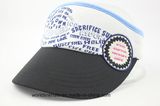 Airmesh Screen Print Golf Cap with Woven Patch Sun Visor Cap