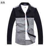 Men's Lastest Fashion High Quality Long Sleeve Cotton Shirt