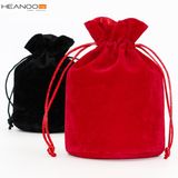 Good Quality Custom Soft Dice Pouch Drawstring Velvet Jewelry Bag