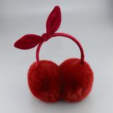 Stabile Manufacture Custom Imitation Animal Fur Ear Covers Round Rabbit Fur Ear Warmer Pink Puffy Ear Muffs