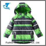 Boys Thicken Warm Hooded Striped Ski Snowsuit