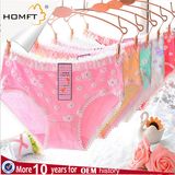 Cute Updated Daisy Design Cotton Underwear Young Girl Wearing Panties