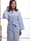 Promotional Hotel / Home Cotton / Waffle Bathrobe / Pajama / Nightwear