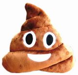 Funny Soft Stuffed Emoticon Plush Stool shape Emoji Pillow