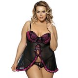 Wholesale Price Sexy Big Lady Plus Size Babydoll Lingerie