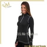 Sexy Girl Long Sleeve 3/4 Sleeve Zip Sports Suit Tracksuit Custom