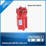 Mining Drill Bit, T38-64mm, 10 Buttons, Retrac