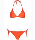 Pure Color Classic Orange Sunny Summer Cheap Bikini