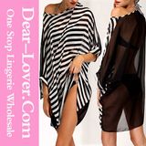 2015 Wholesale Black White Stripes Sexy Beachwear