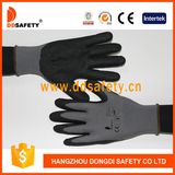 Ddsafety 2017 Hot Selling Grey Nylon Black Nitrile Glove