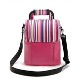 2018 Newest Stripe Portable Double Picnic Bag Multi Colored Shawl Bag Convenient to Keep Cool (GB#CL1523)